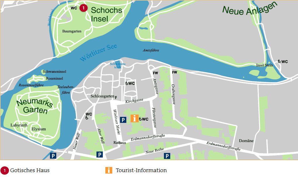 Directions to Wörlitz by bus